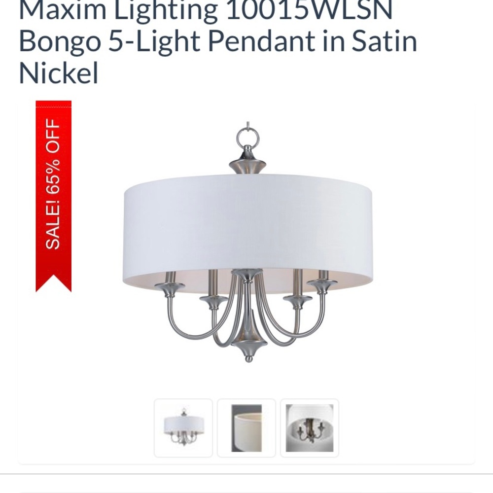 New! Drum chandelier light fixture
